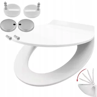WC sedadlo Rodeno SLIM, biely duroplast